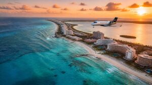 Private jet in Cancún