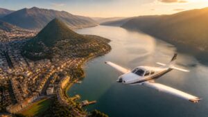 Private jet in Lugano