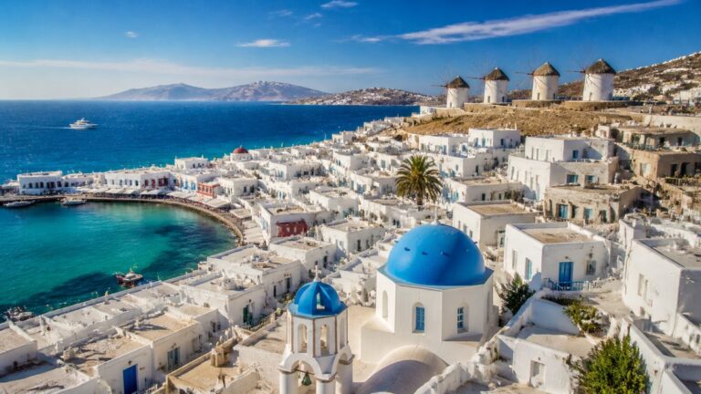 Flight to Mykonos