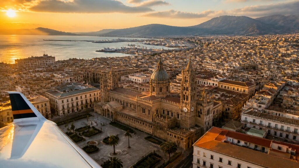 Private jet in Palermo