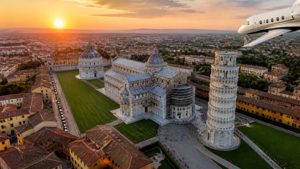 Private jet in Pisa