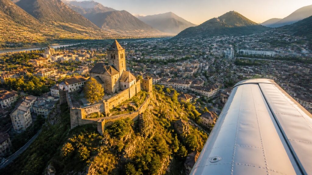 Private jet in Sion