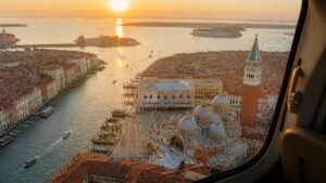 Private jet in Venice
